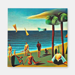 Íman Naturistas na praia