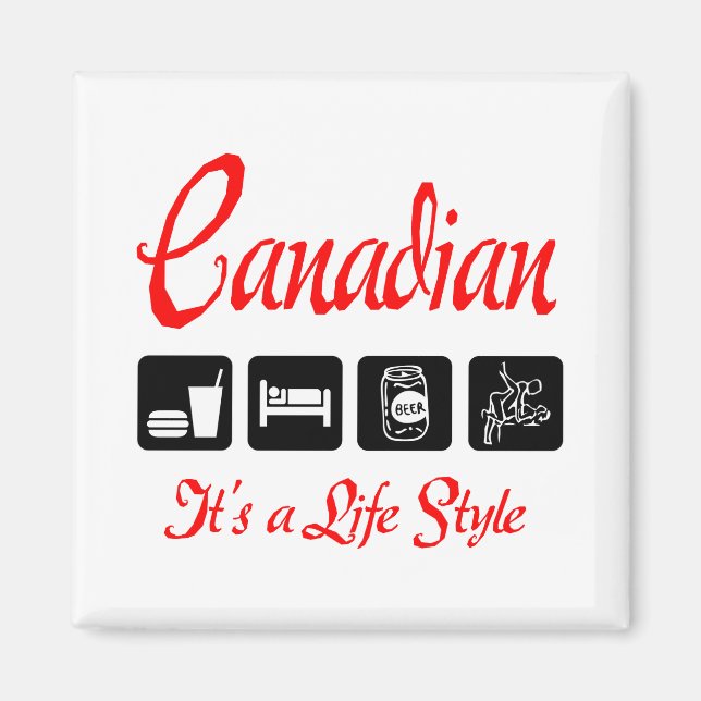 Íman Naughty Canadense (Frente)