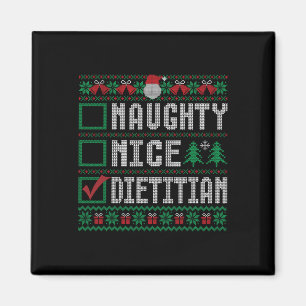 Íman Naughty Nice Lista de Natal Dietitiana Férias Seas