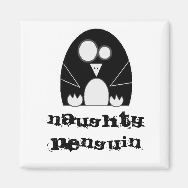 Íman NAUGHTYPENGUIN, Pinguim travesso (Frente)