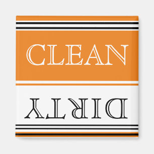 Íman Nautical Orange Dishwasher Dirty Clean