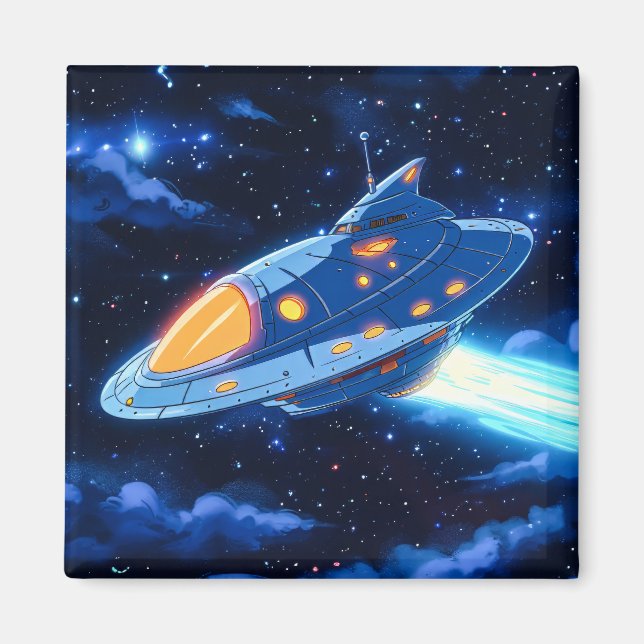 Íman Nave Espacial de Alien Cartoon (Frente)
