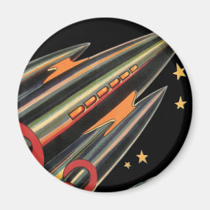 Íman Nave Espacial de Ficção Científica Vintage por Est