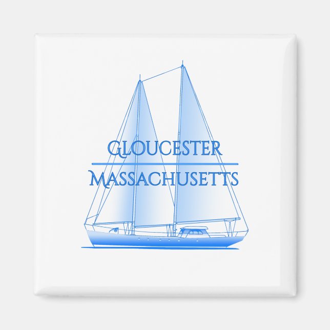 Íman Navegador Marítimo Costeiro de Gloucester (Frente)