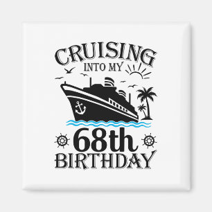 Íman Navegando Para Meu 68º Aniversário Cruzeiro 68 Ano