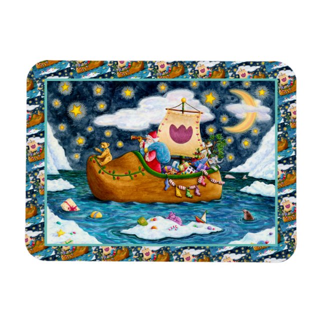 ÍMAN  NAVIO CALÇADO NEERLANDÊS, ICEBERGS, BALEIA, URSO (Horizontal)