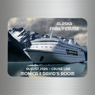 Íman Navio de cruzeiro do Alaska no Oceano Personalizad
