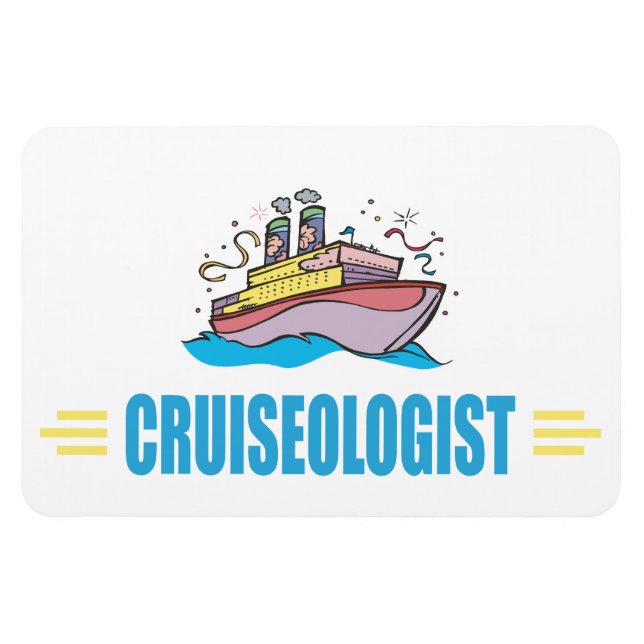 Íman Navio de cruzeiro engraçado (Horizontal)
