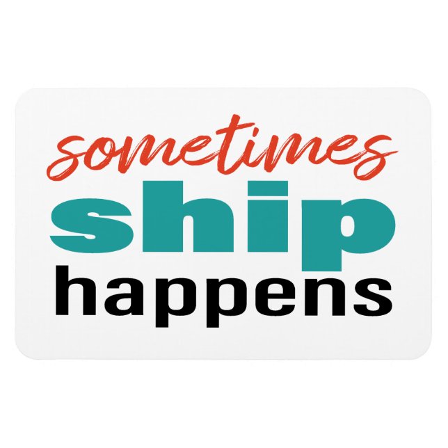 Íman Navio de cruzeiro engraçado (Horizontal)