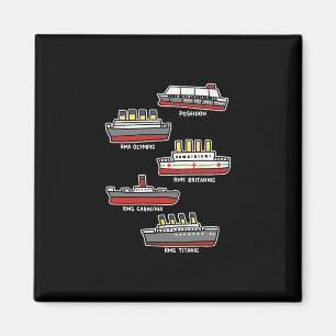Íman Navio de Cruzeiro Famoso Rms Titanic Britanic Pose