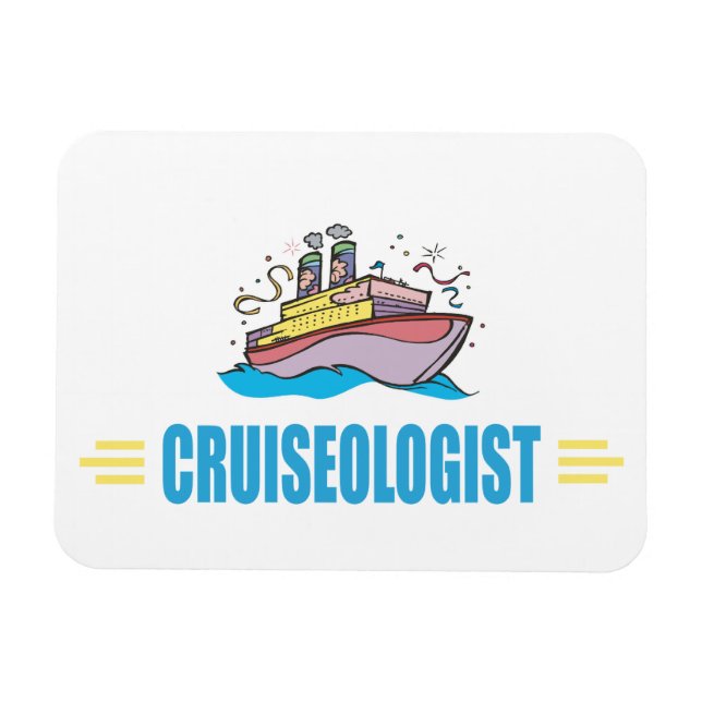 Íman Navio de cruzeiro humorístico (Horizontal)