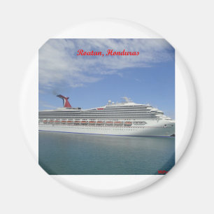 Íman Navio de cruzeiros ancorado em Roatan, Honduras
