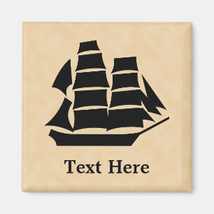 Íman Navio de pirata. Navio de navigação