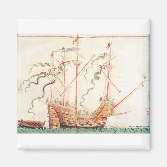 Íman Navio Naval Medieval (Frente)