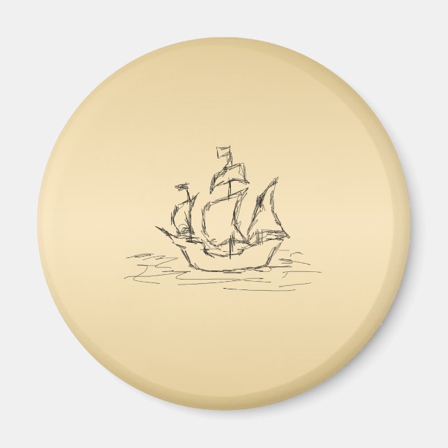 Íman Navio pirata. (Frente)