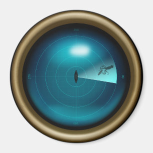 Íman Navio Sonar Giant Squid Kraken Steampunk Náutico