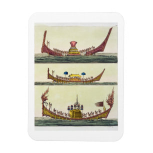 Íman Navios chineses de Cochin, ilustração 'do traje