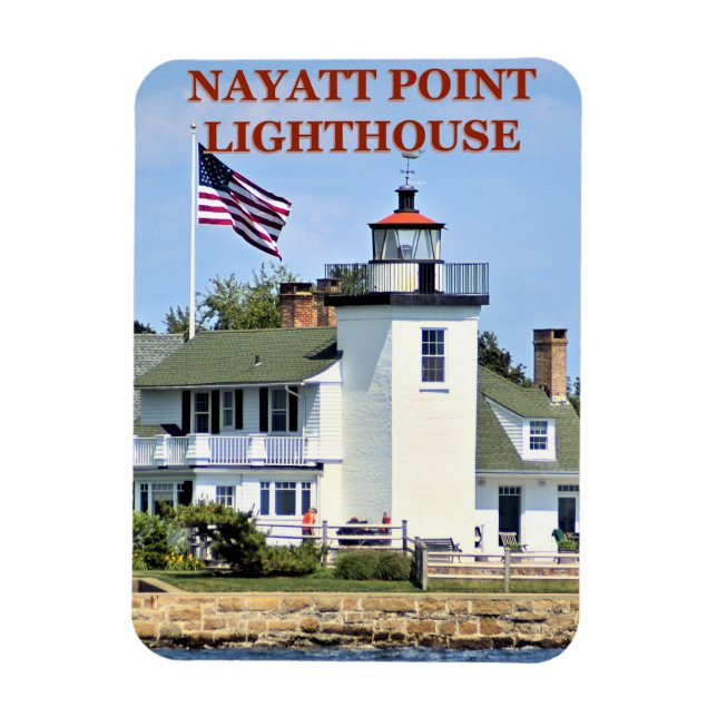 Íman Nayatt Point Lighthouse, Rhode Island Magnet (Vertical)