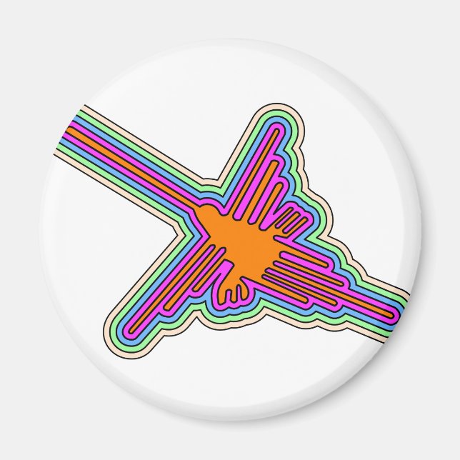 Íman Nazca Hummingbird Peru Drawing (Frente)