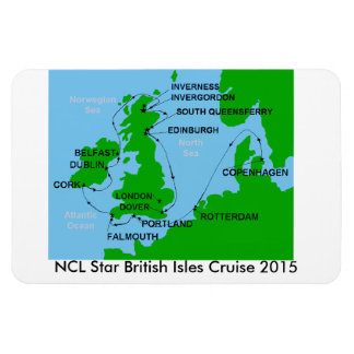 Íman NCL Star British Isles Cruise 2015 Magnet