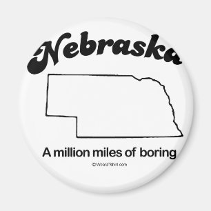 Íman NEBRASKA - de "t-shirt e Gea da DIVISA do ESTADO