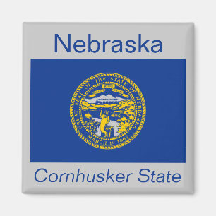 Íman Nebraska Flag Magnet