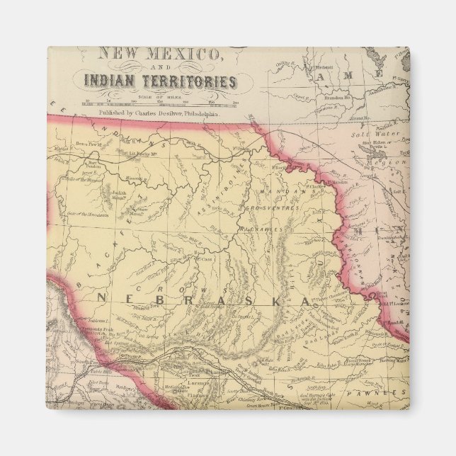 Íman Nebraska, Kansas, Novo México (Frente)
