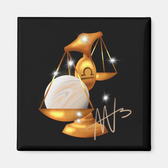 Íman Nebula Libra Vênus Zodiac (Frente)