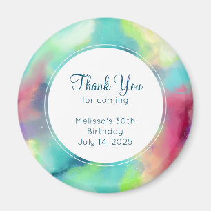 Íman Nebulosa do Espaço Verde Moderno e Vermelho