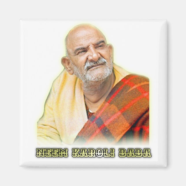 Íman Neem Karoli Baba, Santo mundial famoso (Frente)