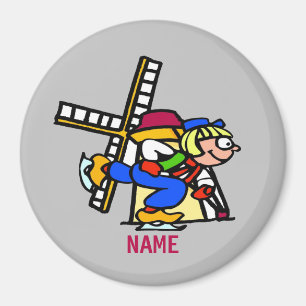 Íman Neerlandês Ice Skating, adicione nomes