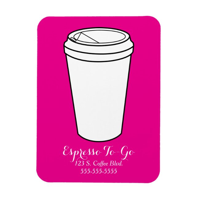 Íman Negócio de Espresso Para Levar em alta (Vertical)
