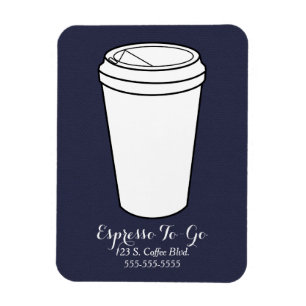 Íman Negócio de espresso para viagem flanela falsa à me