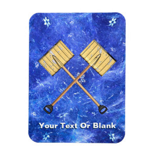 Íman Negócio de trabalho com pá da neve