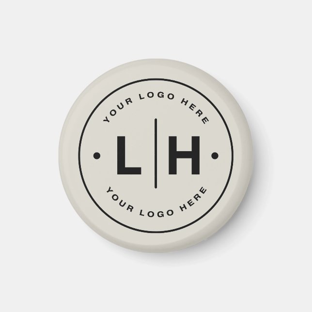 Íman Negócios de Logotipo Personalizado Moderno (Frente)