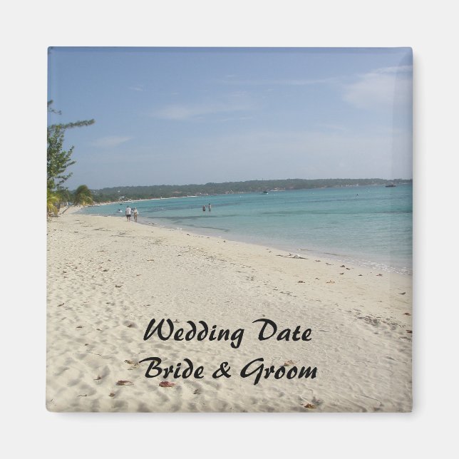 Íman Negril, Jamaica Wedding Magnet (Frente)