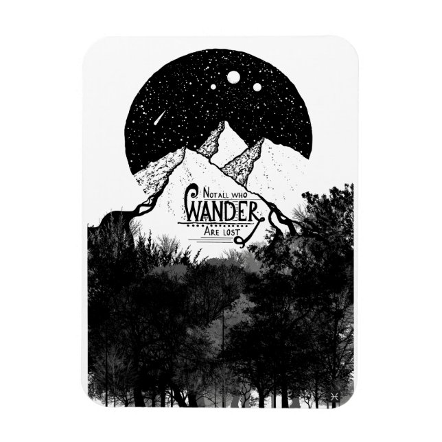 Íman Nem todos que WANDER estão perdidos na citação da  (Vertical)