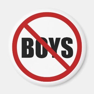 Íman Nenhum Boys Permitido Ícone Magnet