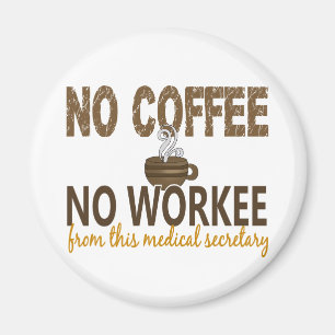 Íman Nenhum café nenhum secretário médico de Workee