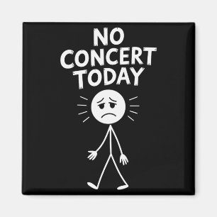 Íman Nenhum Concerto Hoje Stick Figure Engraçado Triste
