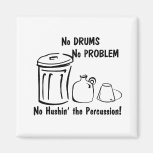 Íman Nenhum Hushin a percussão