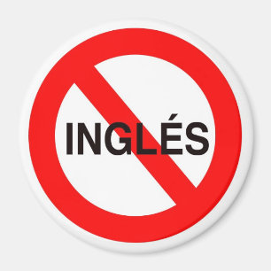 Íman NENHUM INGLES - Não inglês