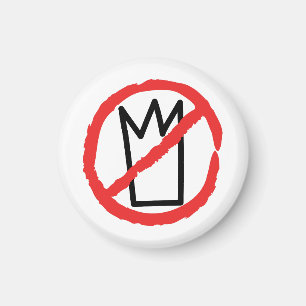 Íman Nenhum logotipo de protesto de reis, nenhum sinal