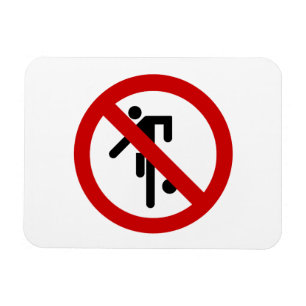 Íman NENHUM ⚠ tailandês do sinal do parque do ⚠ do