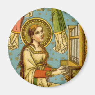 Íman NeoGótica Santa Cecília de Roma (detalhe; BNG 02)