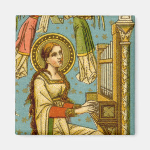Íman NeoGótica Santa Cecília de Roma (detalhe; BNG 02)