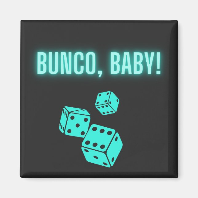 Íman Neon Aqua Bunco Baby (Frente)