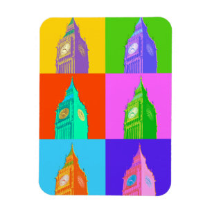 Íman Néon Big Ben do pop art