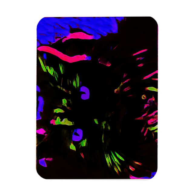 Íman Neon Black Cat com olhos brilhantes (Vertical)