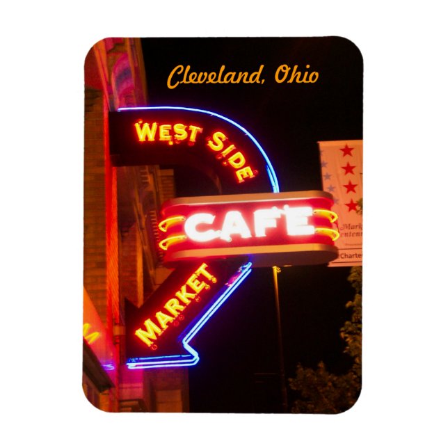 Íman Neon Café - Sinal mercado Flexi Magnet (Vertical)